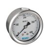 Rohrfedermanometer Typ 1414A Edelstahl/Acryl R63 Messbereich 0 - 1 bar Prozessanschluss Messing 1/4" BSPP